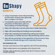 Be Shapy 2 Pack Calf Compression Unisex Sports Sleeve Medias de Compresión para Pantorrillas
