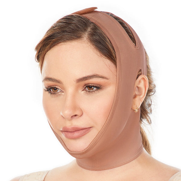 Fajas MariaE 9010 Compression Chin Strap for Women / Mentonera / Powernet