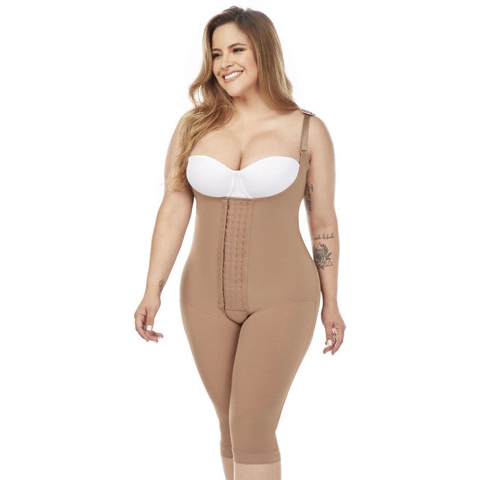 Fajas MariaE 9152 | Postoperative Women's Shapewear with Shoulder Pads | Daily and Postsurgical Use | Powernet