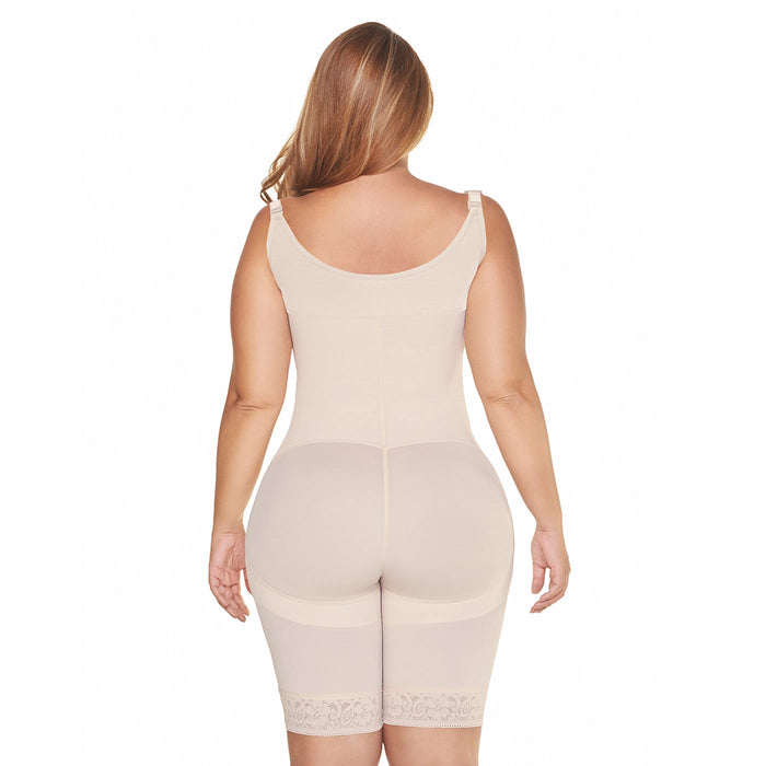 Fajas MariaE 9277 | Mid-Thigh Butt Lifter Shapewear for Women | Daily Use | Powernet