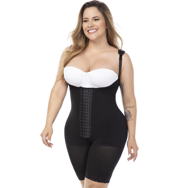 Fajas MariaE 9277 | Mid-Thigh Butt Lifter Shapewear for Women | Daily Use | Powernet