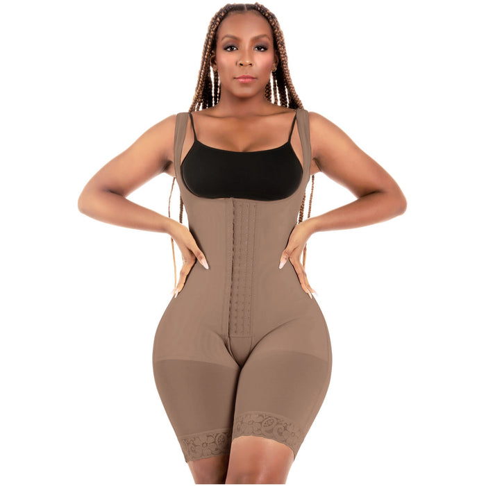 Bling Shapers 098BF | Colombian Bum Lift Tummy Control Shapewear Mid Thigh Faja for Curvy Wide Hips Small Waist Women | Powernet