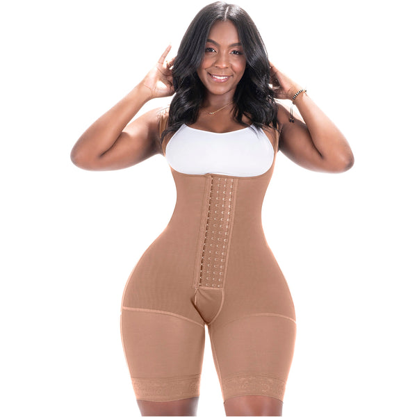 Bling Shapers 098BF | Colombian Bum Lift Tummy Control Shapewear Mid Thigh Faja for Curvy Wide Hips Small Waist Women | Powernet