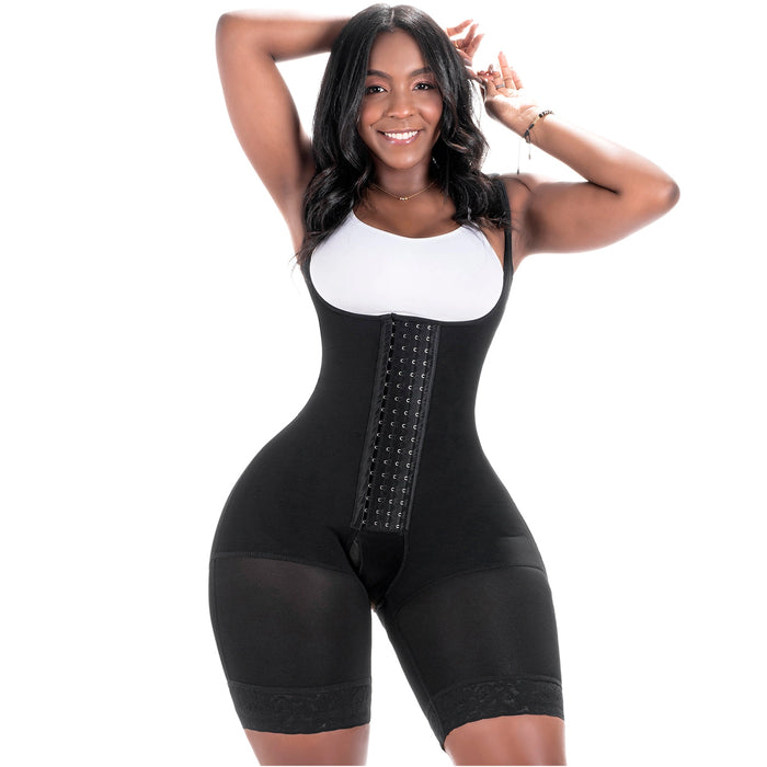 Bling Shapers 098BF | Colombian Bum Lift Tummy Control Shapewear Mid Thigh Faja for Curvy Wide Hips Small Waist Women | Powernet