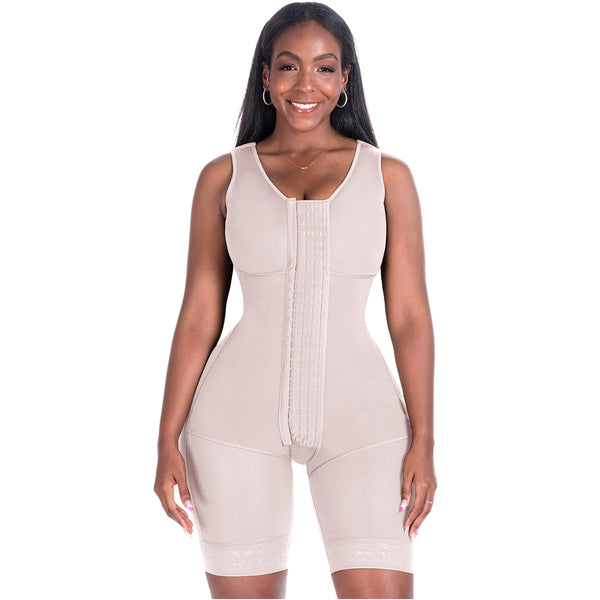 Bling Shapers Extreme 553BF | Shapewear Bodysuit with Built-in Bra | Post Surgery & Daily Use | Powernet