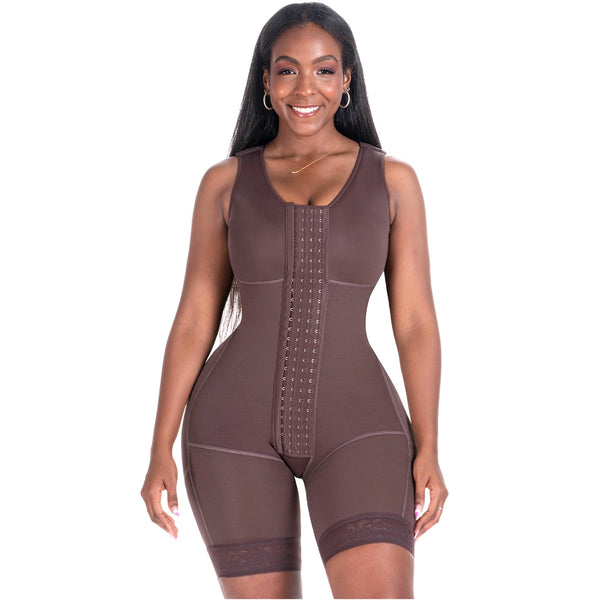 Bling Shapers Extreme 553BF | Shapewear Bodysuit with Built-in Bra | Post Surgery & Daily Use | Powernet