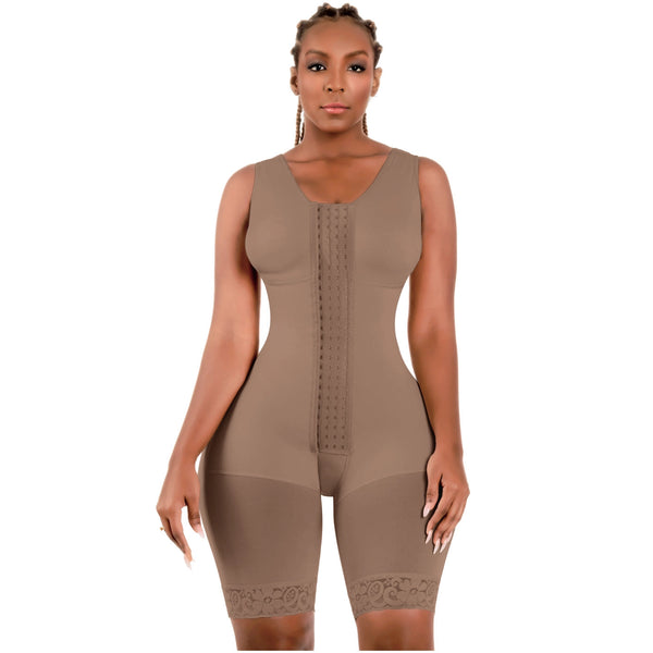 Bling Shapers Extreme 553BF | Shapewear Bodysuit with Built-in Bra | Post Surgery & Daily Use | Powernet