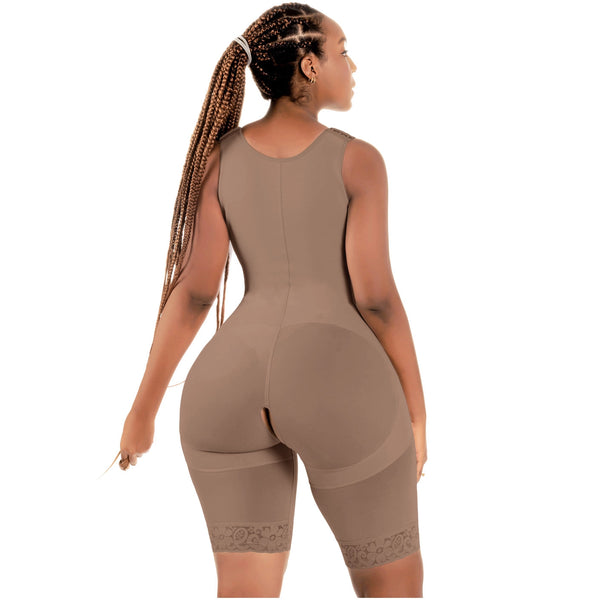 Bling Shapers Extreme 553BF | Shapewear Bodysuit with Built-in Bra | Post Surgery & Daily Use | Powernet