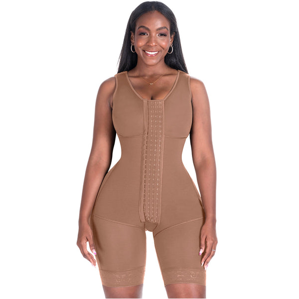 Bling Shapers Extreme 553BF | Shapewear Bodysuit with Built-in Bra | Post Surgery & Daily Use | Powernet