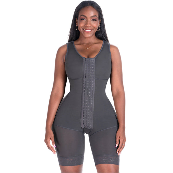 Bling Shapers Extreme 553BF | Shapewear Bodysuit with Built-in Bra | Post Surgery & Daily Use | Powernet