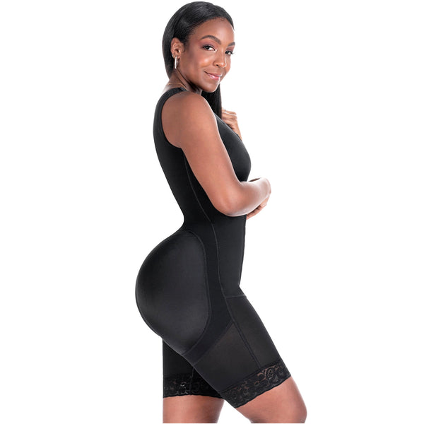 Bling Shapers Extreme 553BF | Shapewear Bodysuit with Built-in Bra | Post Surgery & Daily Use | Powernet