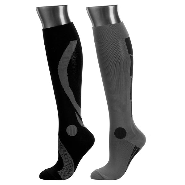 Be Shapy 2 Pack Sports Compression Athletic Knee High Unisex Socks Medias Deportivas Largas