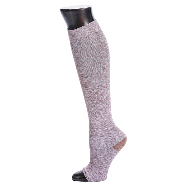 Be Shapy  2 Pack Compression Socks Open Toes Knee High Leg Support Medias de Compresión con Abertura en Dedos