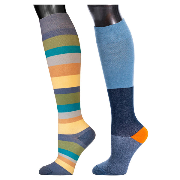 Be Shapy 2 pack Leg Compression Unisex Socks Medias Largas