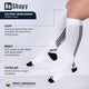 Be Shapy 2 Pack Sports Compression Athletic Knee High Unisex Socks Medias Deportivas
