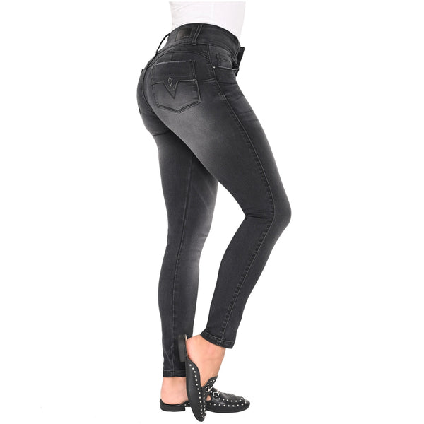 Lowla 212141 | High Rise Bum Lift Colombian Ripped Skinny Prewash Jeans