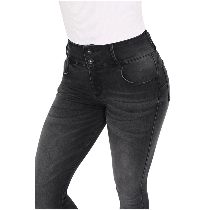 Lowla 212141 | High Rise Bum Lift Colombian Ripped Skinny Prewash Jeans