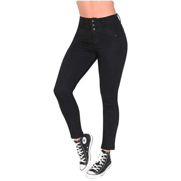 Lowla 212043 | High Rise Bum Lift Colombian Skinny Ankle Jeans