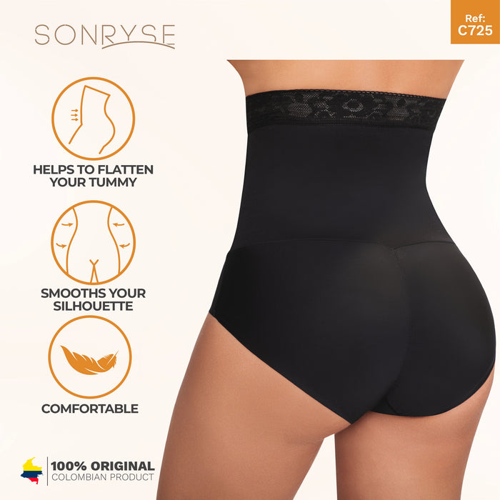 SONRYSE 725  | High Waisted Body Shaper Panties for Women Butt Lifter | Tummy Control | Daily Use