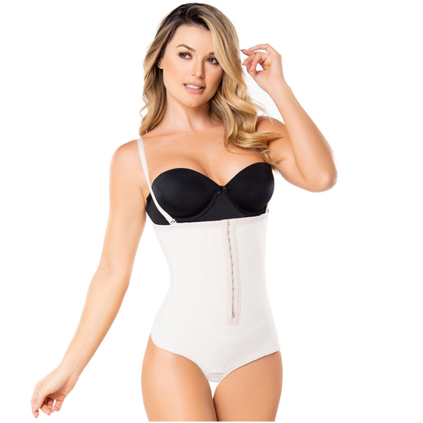 Diane & Geordi 002376 | Women's Strapless Thong Body Shaper | Tummy Control Shapewear / Latex