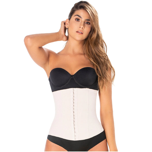 Diane & Geordi 002396 | Women's Shapewear Waist Cincher | Open Bust Waist Trainer |  Latex