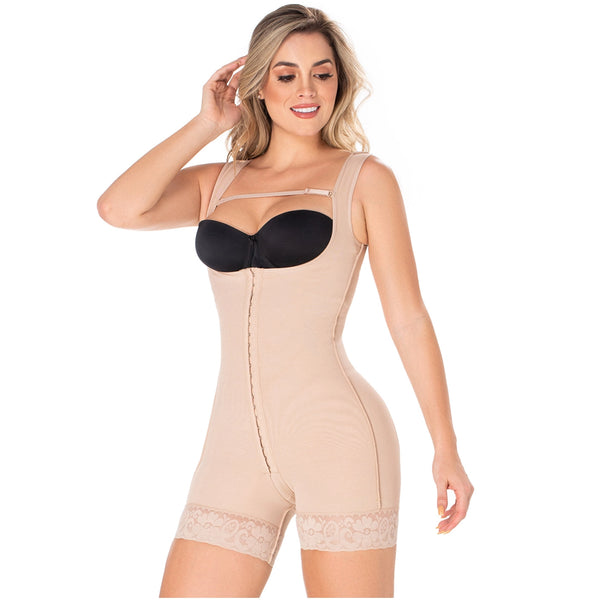 Diane & Geordi 002406 | Women's Postpartum Tummy Control Bodysuit | Mid-Thigh Body Shaper for Women | Powernet