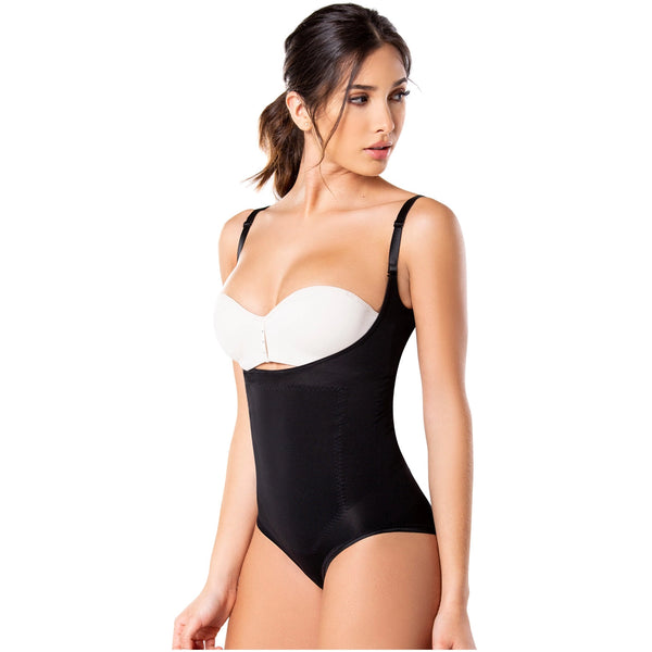 Diane & Geordi 2352 | Daily Use Tummy Control Shapewear | Open Bust Bodysuit for Women / Latex