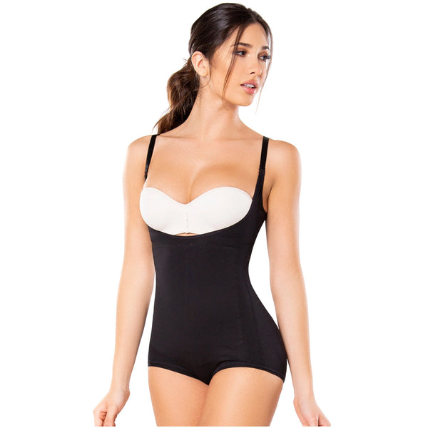 Diane & Geordi 2384 | Daily Use Tummy Control Shapewear for Women | Open Bust Panty Bodysuit / Latex