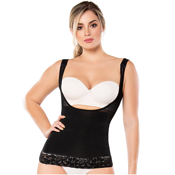 Diane & Geordi 2410 | Posture Corrector Women's Vest | Slimming Torsette Shapewear for Women / Powernet