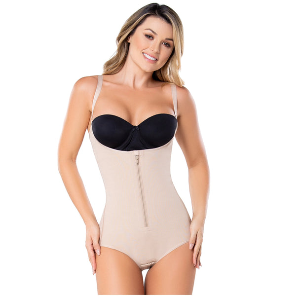 Diane & Geordi 2411 | Women's Tummy Control Butt Lifting Bodysuit | Postpartum Colombian Girdle | Fajas Colombianas | Powernet