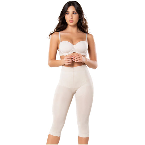 Diane & Geordi 2829 | Slimming Tunmmy Control Capri Shapewear for Women / Powernet
