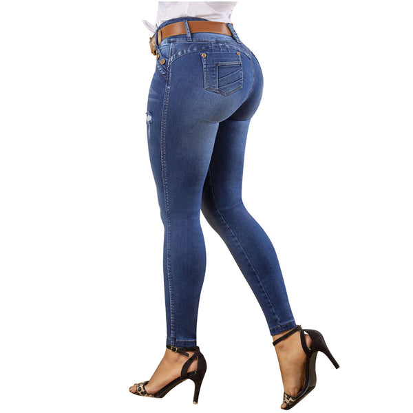 DRAXY 1445 Colombian Butt Lifting Skinny Jeans for Women