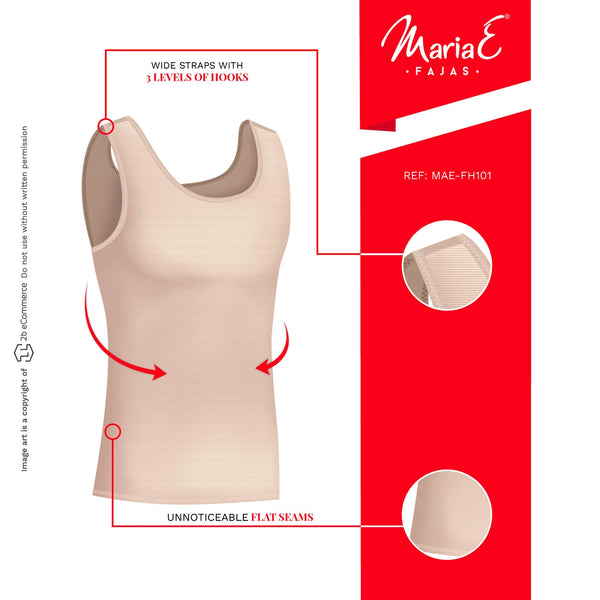 Fajas MariaE FH101 | Body Shaper Compression Vest Shirts for Men | Tummy & Back Control - Pal Negocio