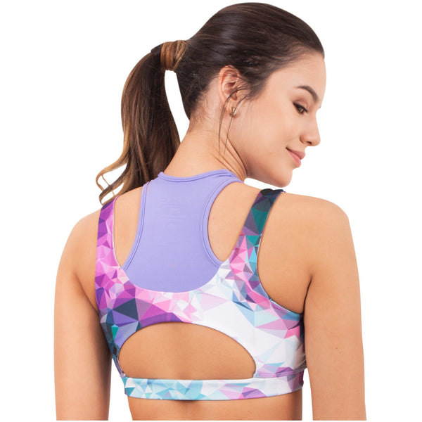 FLEXMEE 902004 Fractals Sublimated High Impact Sport Bra | Microfiber - Pal Negocio