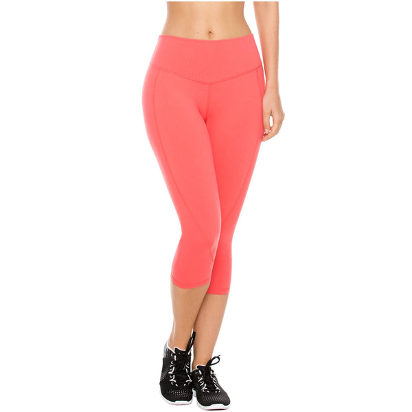 Flexmee 944210 Liberty Mid Rise Capri Leggings for Women | Supplex - Pal Negocio