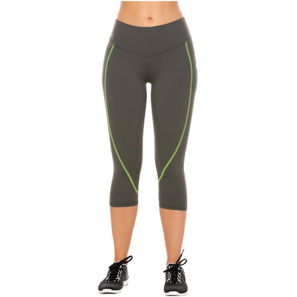 Flexmee 944210 Liberty Mid Rise Capri Leggings for Women | Supplex - Pal Negocio