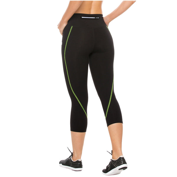 Flexmee 944210 Liberty Mid Rise Capri Leggings for Women | Supplex - Pal Negocio