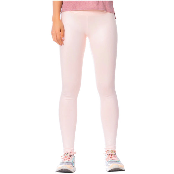 FLEXMEE 946164 | High-Rise Shimmer Pink Sports Leggings for Women