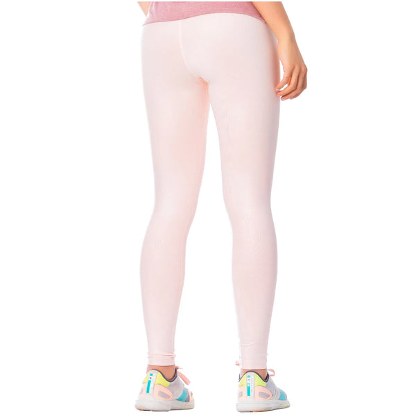 FLEXMEE 946164 | High-Rise Shimmer Pink Sports Leggings for Women