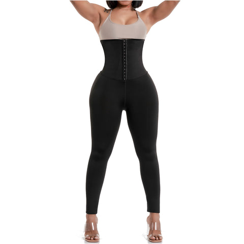FLEXMEE 946703 | Sports Leggins High Waisted with Tummy Control Athleisure Womens with Girdle  | Shape Line
