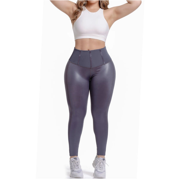 FLEXMEE 946705 | High Waisted Leggings With Tummy Control Activewear Sports Womens | Shape Line