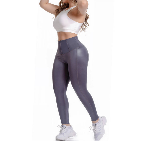 FLEXMEE 946705 | High Waisted Leggings With Tummy Control Activewear Sports Womens | Shape Line