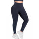 FLEXMEE 946764 | Sports High Waisted Leggings with Pockets Tummy Control Activewear Sportswear | Comfort Line