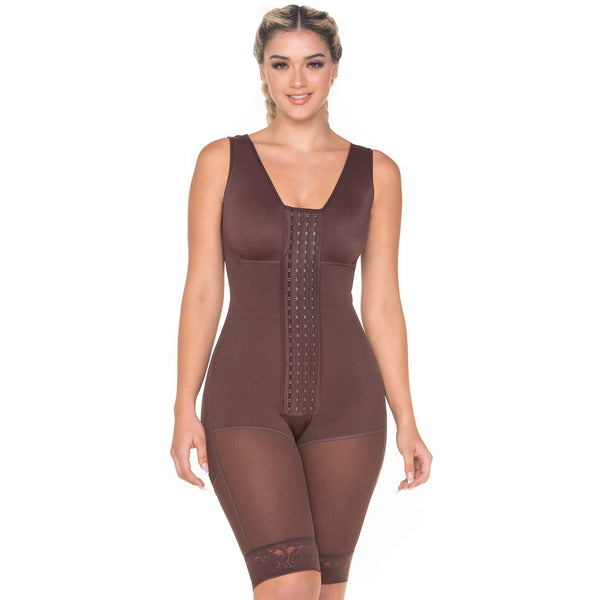 MARIAE FPT6340 Stage 2 Faja Colombiana Postpartum Post Surgery Shapewear Bodysuit Mid Thigh | FQ115