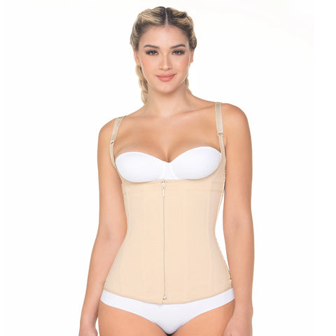Fajas MariaE FU124 | Women Tummy Control Shapewear Vest for Women | Post Surgery and Daily Use Shaper | Powernet