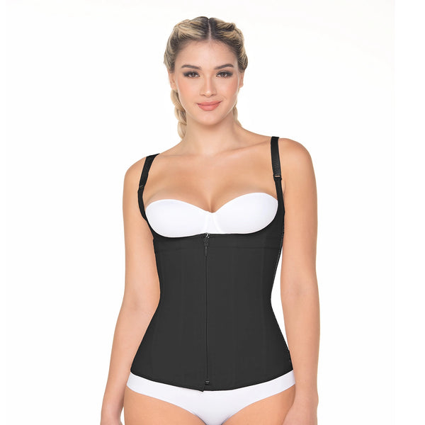 Fajas MariaE FU124 | Women Tummy Control Shapewear Vest for Women | Post Surgery and Daily Use Shaper | Powernet