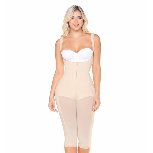 Fajas MariaE FU125 | Colombian Post-surgery Stage 3 Shapewear |Open bust| Powernet