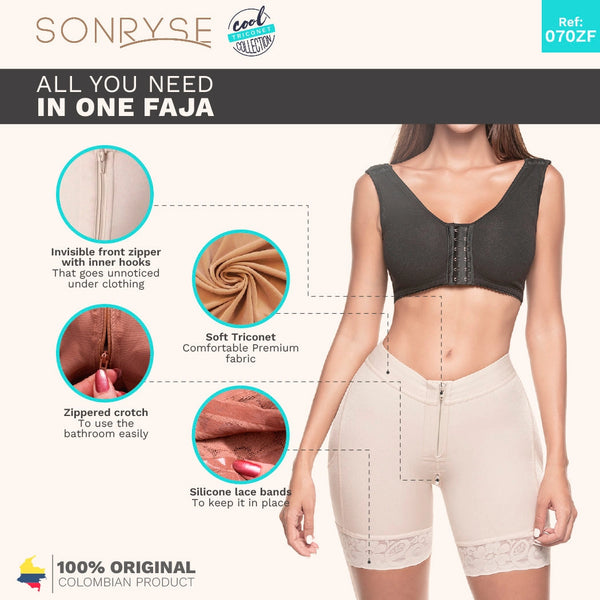 SONRYSE TR70ZF | Butt Lifting Shapewear Shorts | Daily Use | Triconet