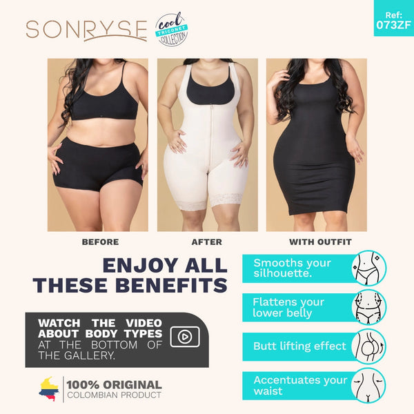 SONRYSE TR73ZF | High Rise Butt Lifting Shapewear Shorts for Women | Daily Use | Triconet