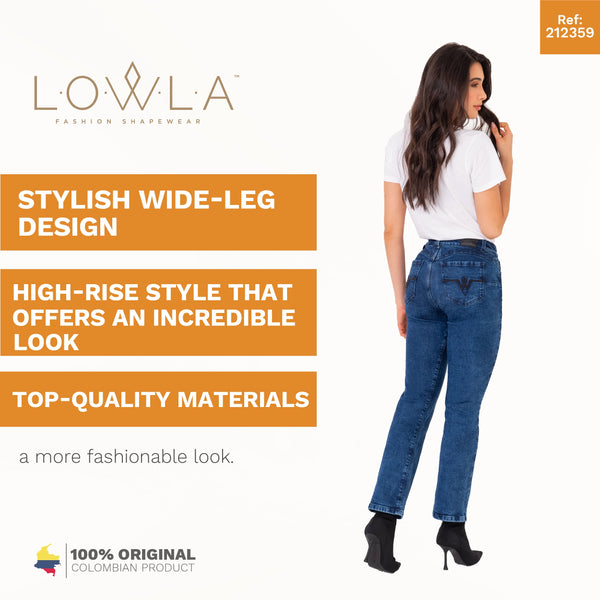 LOWLA  212359 Bum Lift Mom Straight Colombian Jeans for Women